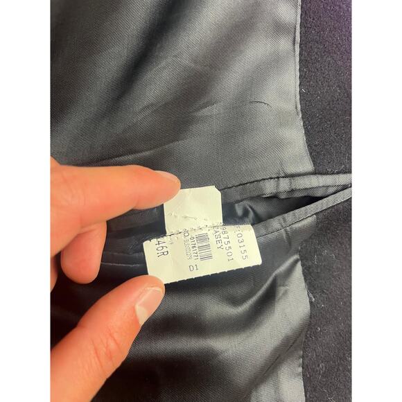 Vintage 90's Chaps Ralph Lauren Blazer Men 46R Black Three Button Canada Made - Picture 3 of 10